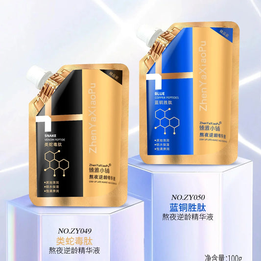 100Ml Blue Copper Peptide Facial Serum anti Wrinkle Fine Lines Snake Venom Peptide Essence