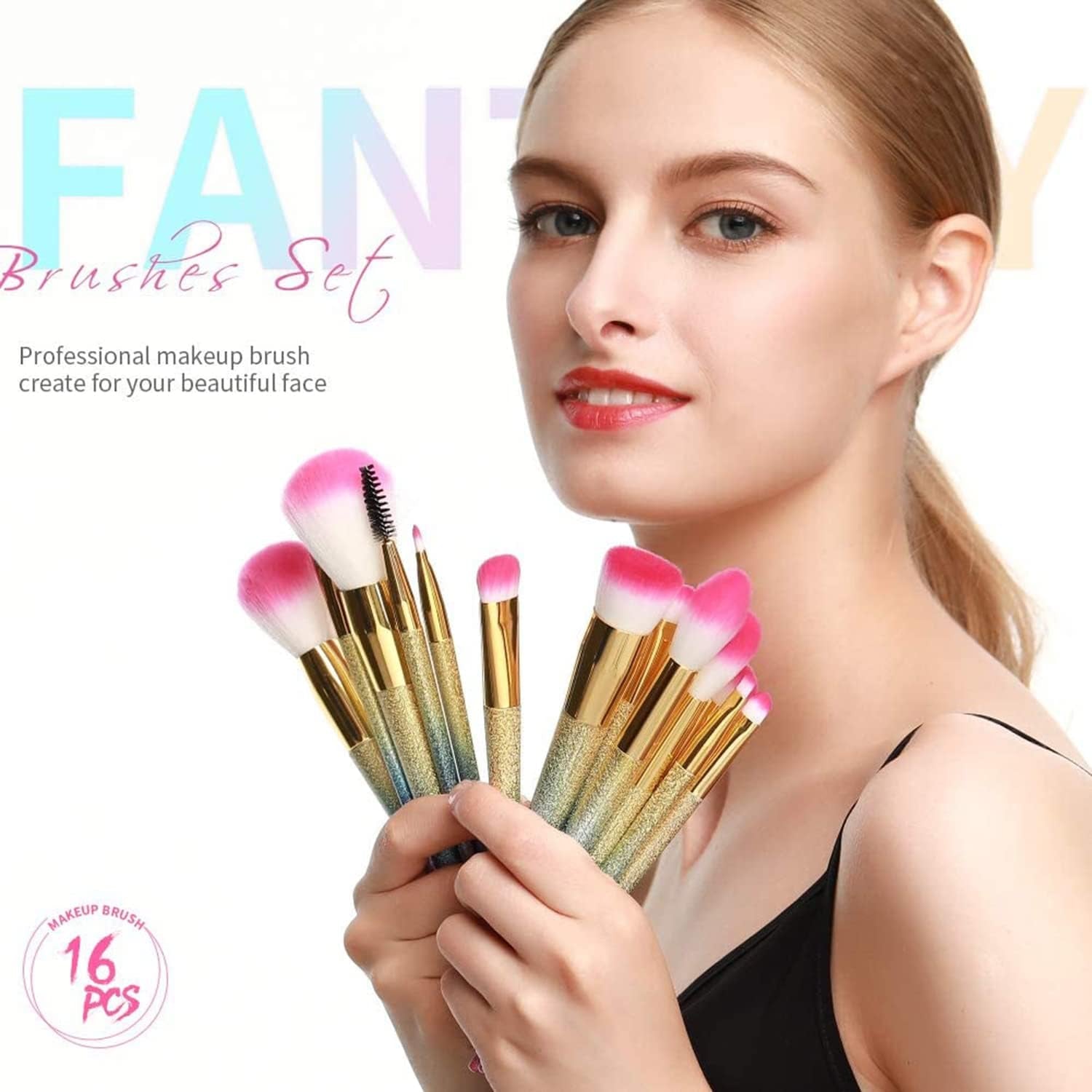 Makeup Brushes Set, Professional Make up Brushes with Gift Box, Foundation Eyebrow Concealer Eyeshadow Bronzer Blush Contour Powder Eyeline Lip Makeup Brush Set