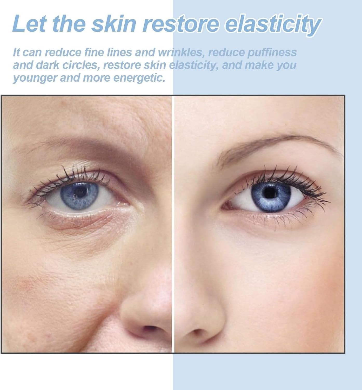 Peptide Depuffing Eye Serum, Awaken Peptide Lifting Eye Gel, Anti-Aging Moisturizing Eye Cream Reduces Puffiness, Remove Eye Bags, Wrinkles, Dark Circles, 20G (1Pcs)