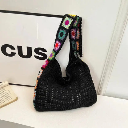 Chic Women’s Retro Floral Patchwork Messenger Bag - Boho Crossbody Purse for Everyday Adventures