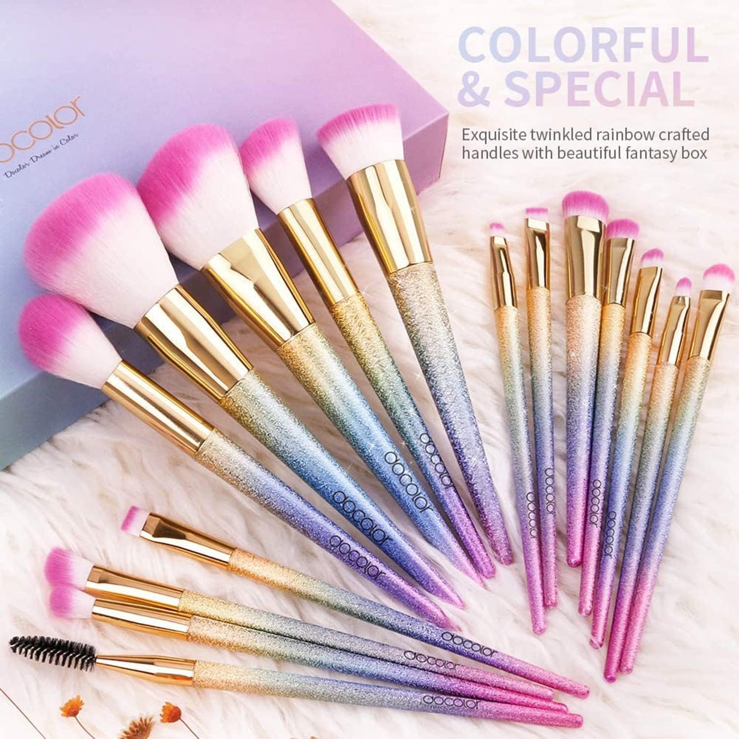Makeup Brushes Set, Professional Make up Brushes with Gift Box, Foundation Eyebrow Concealer Eyeshadow Bronzer Blush Contour Powder Eyeline Lip Makeup Brush Set