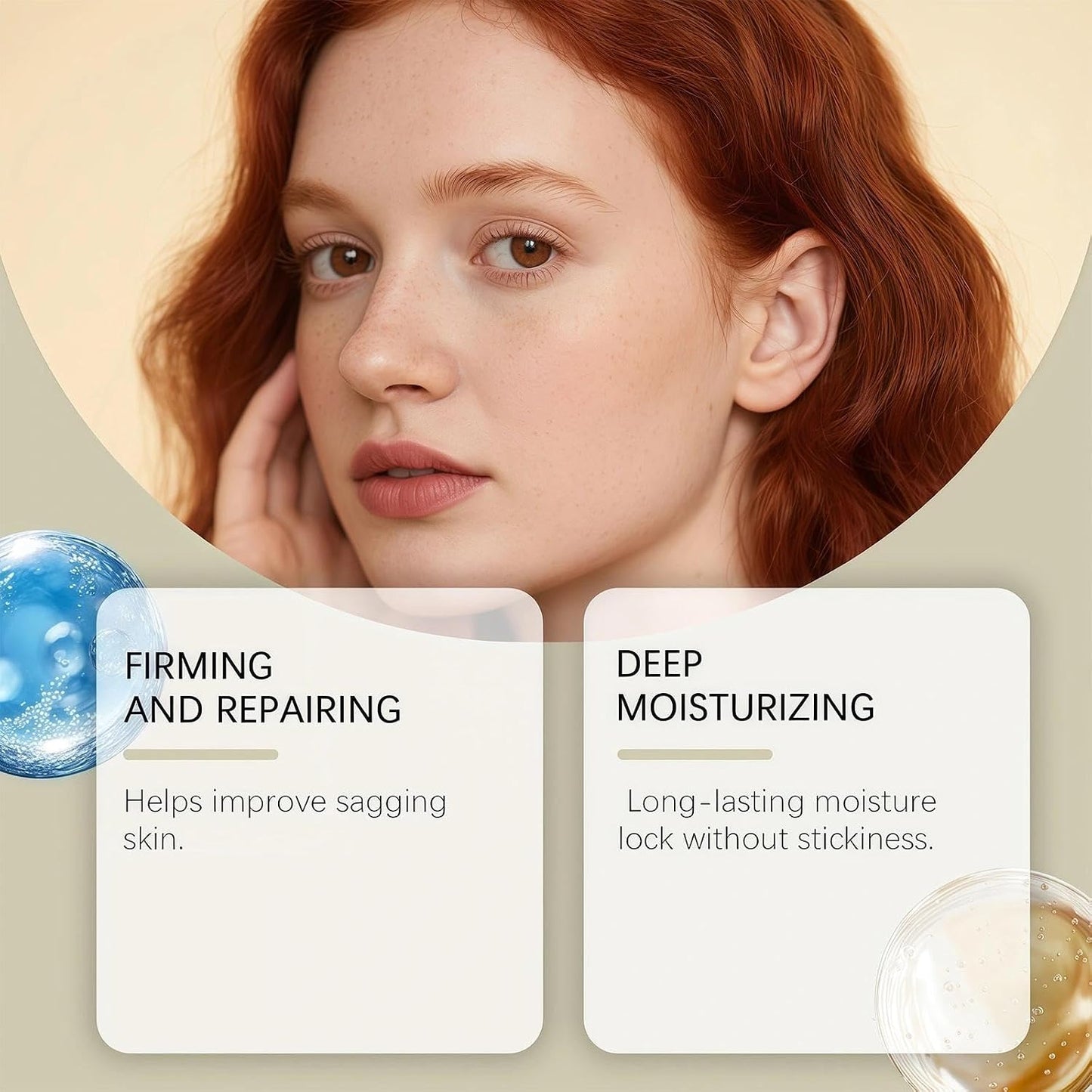 Copper Peptide Serum for Face, Peptide Serum with Hyaluronic Acid to Improve Wrinkles, Hydrating Facial Serums for Smoother Skin