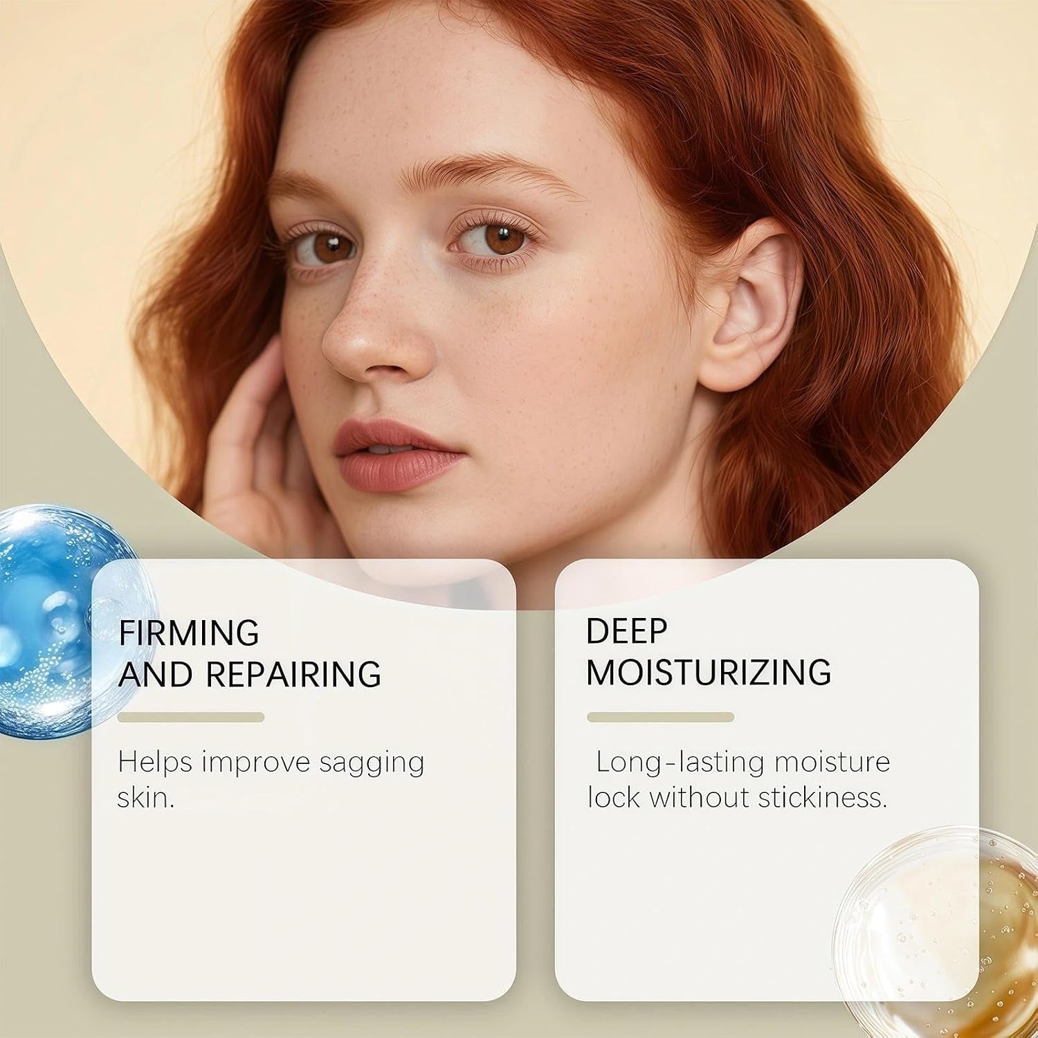 Copper Peptide Serum for Face, Peptide Serum with Hyaluronic Acid to Improve Wrinkles, Hydrating Facial Serums for Smoother Skin