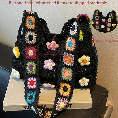 Chic Women’s Retro Floral Patchwork Messenger Bag - Boho Crossbody Purse for Everyday Adventures