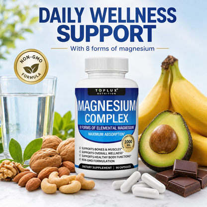 Toplux Magnesium Complex 8 Essential Magnesium Supplement 1000Mg